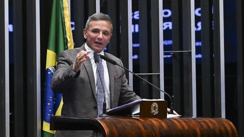 O senador Marcio Bittar deu a declaração em discurso no Plenário.