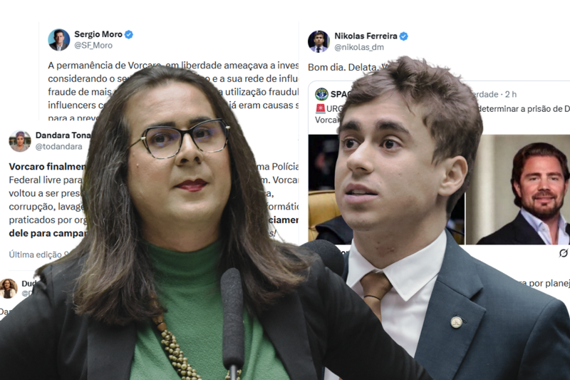 Prisão de empresário mobilizou parlamentares de diferentes espectros políticos nas redes sociais nesta quarta-feira (4). 