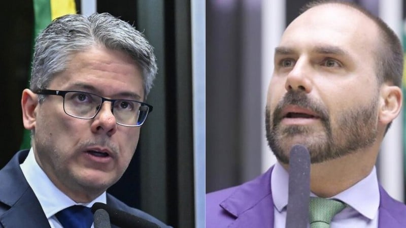 Vieira ironizou abandono do mandato de Eduardo Bolsonaro para permanecer nos Estados Unidos.