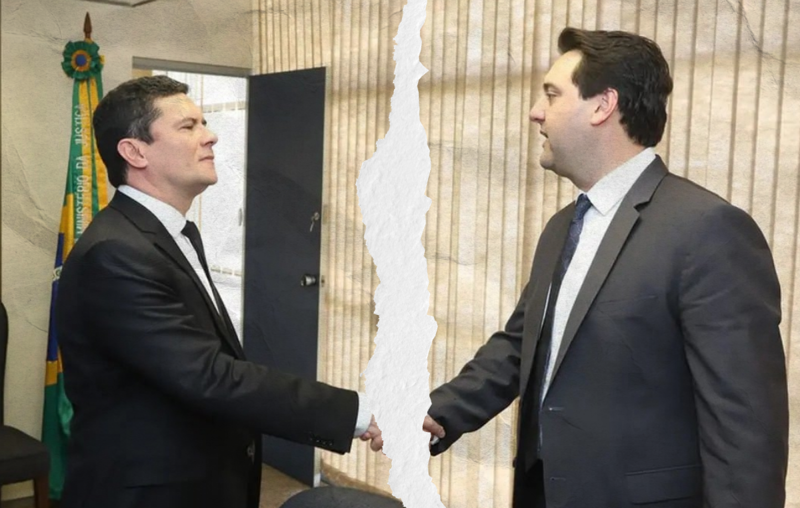 Agora adversários, Sergio Moro e Ratinho Junior se apoiaram nas eleições de 2022.