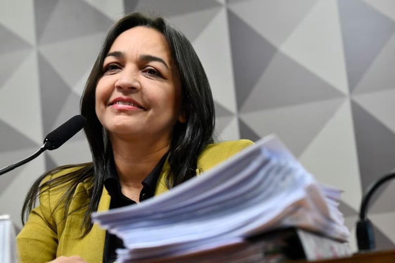 Eliziane Gama ganhou maior destaque com a relatoria da CPMI dos Atos Golpistas. Senadora buscará a reeleição pelo PT.
