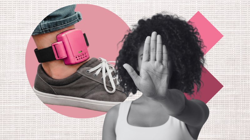 Projeto prevê tornozeleira rosa para quem cometer violência doméstica.