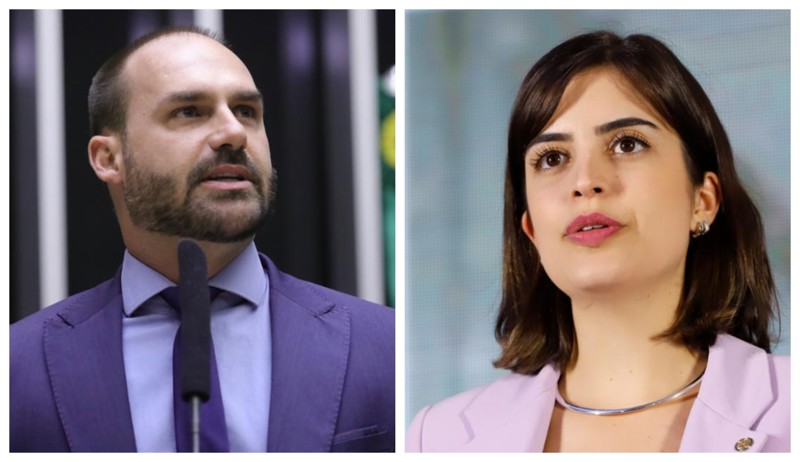 Eduardo Bolsonaro teve intenção de atacar Tabata Amaral difundindo falsas informações contra a deputado, segundo Alexandre de Moraes;