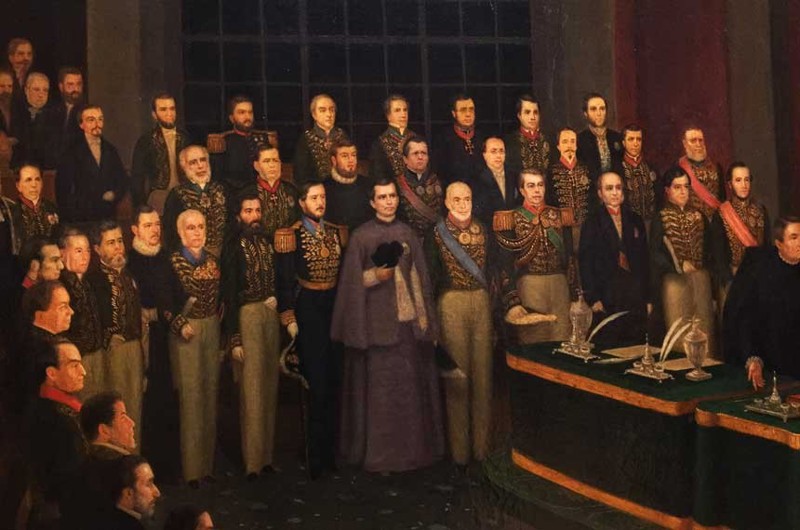 Senadores no período imperial, em tela de Francisco Tirrone.