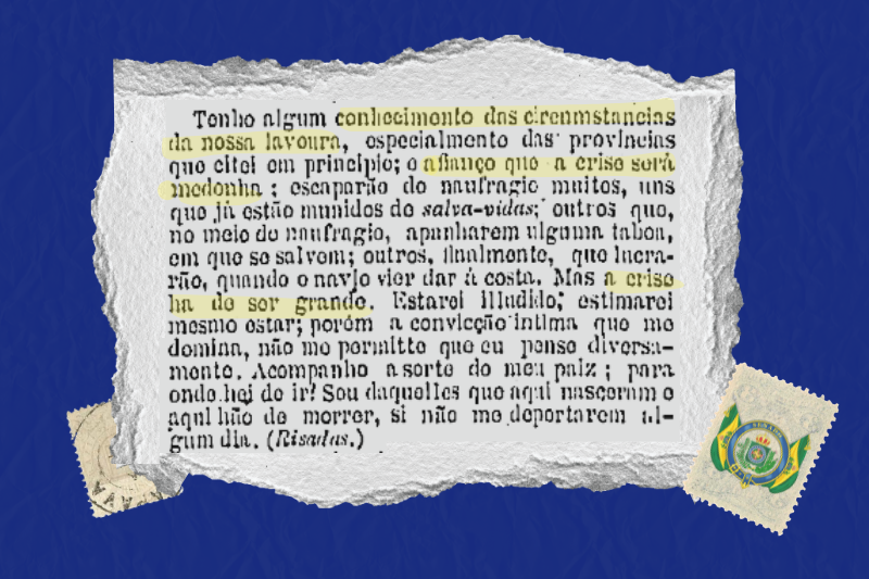 Trecho do discurso do Barão de Cotegipe no Senado, na sessão de 12 de maio de 1888.

