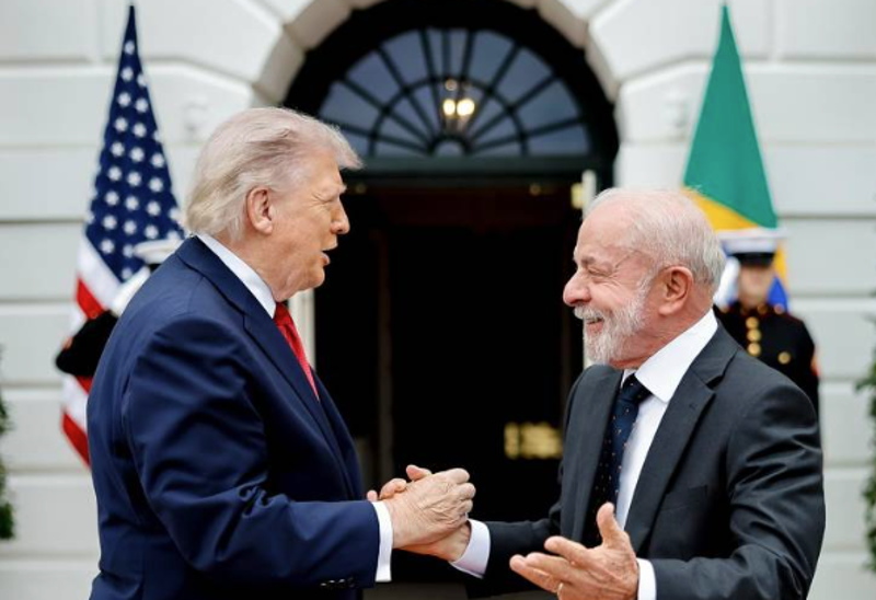 Trump recebeu Lula na Casa Branca na semana passada. 