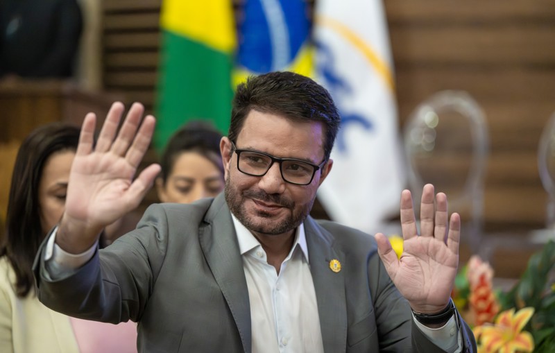Gladson Cameli renunciou ao mandato de governador no início de abril para concorrer ao Senado.