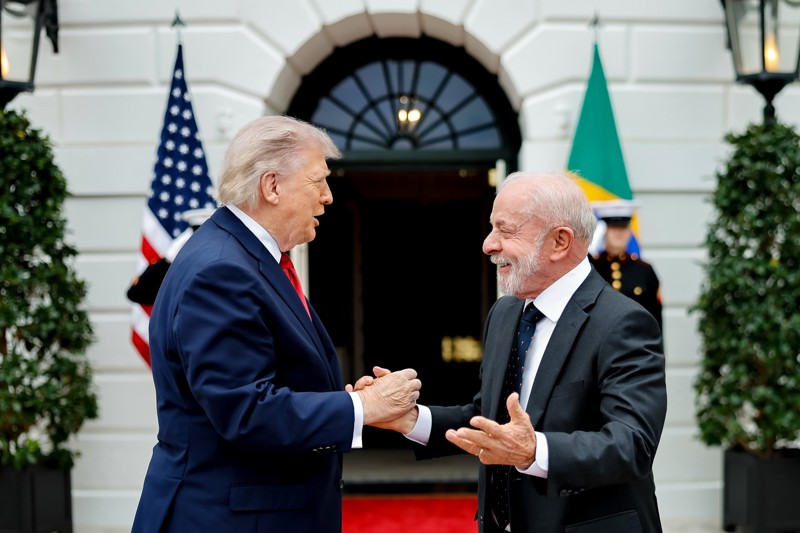 Lula se encontrou com Trump na Casa Branca em 7 de maio.