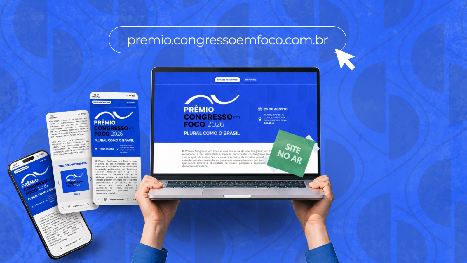 Prêmio Congresso em Foco apresenta edição 2026 e regulamento.