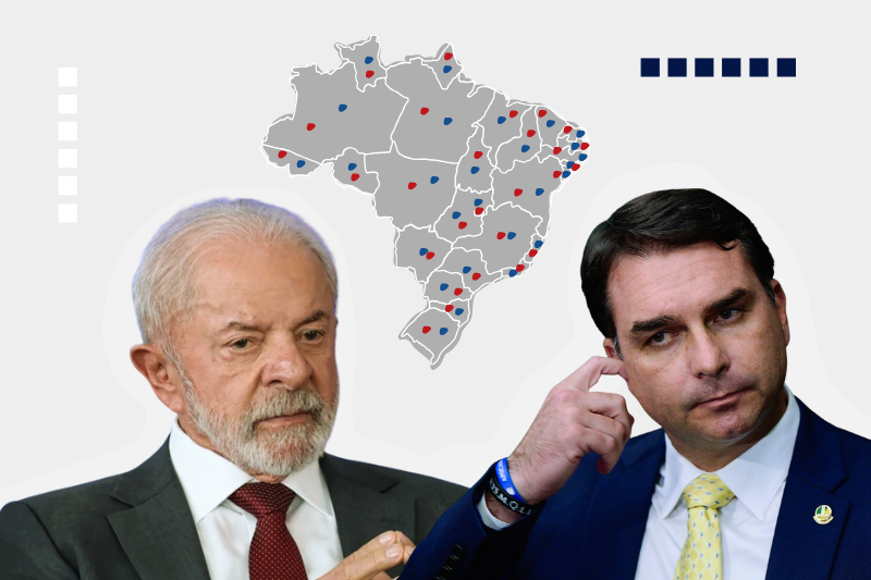 A menos de quatro meses das eleições, Lula e Flávio intensificam formação de palanques nos Estados.