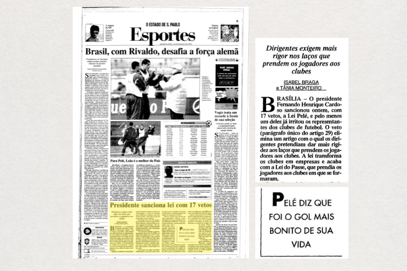Presidente sanciona Lei Pelé, que regulamenta futebol.