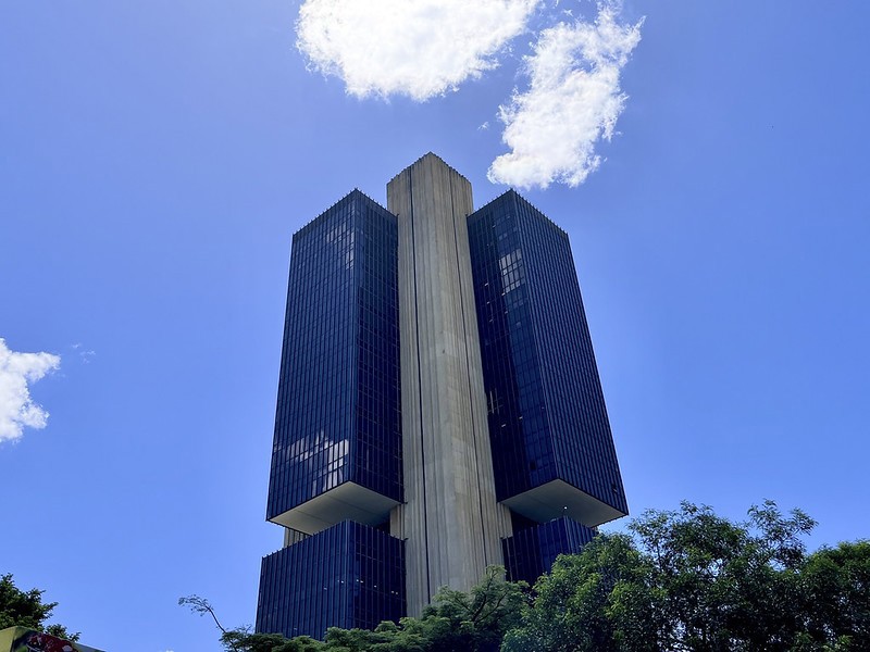 Fachada da sede do Banco Central em Brasília.