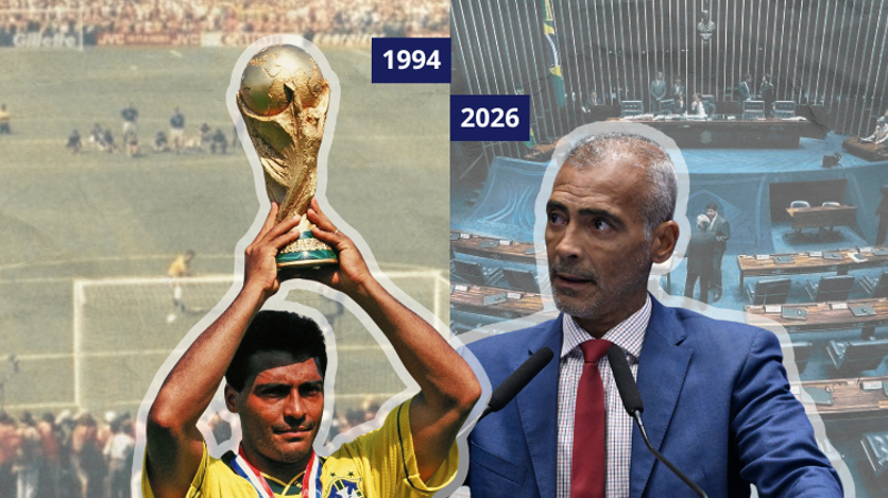 Romário foi campeão com a Seleção Brasileira em 1994.