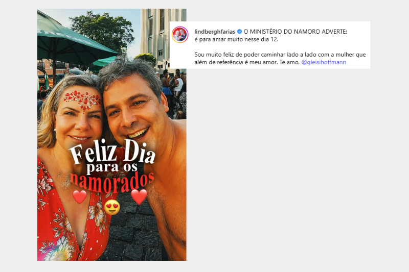 Publicação de Lindbergh Farias no Instagram.