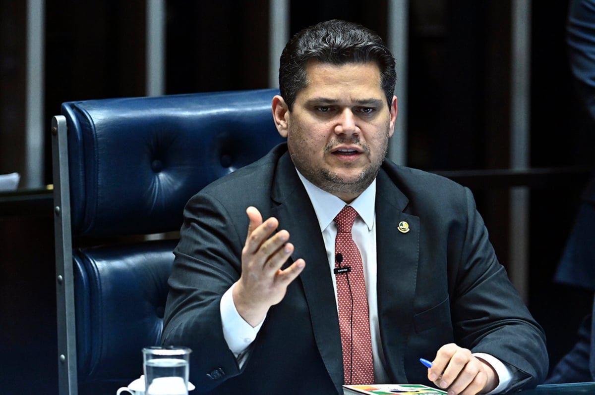 Presidente do Senado, Davi Alcolumbre (União Brasil-AP).