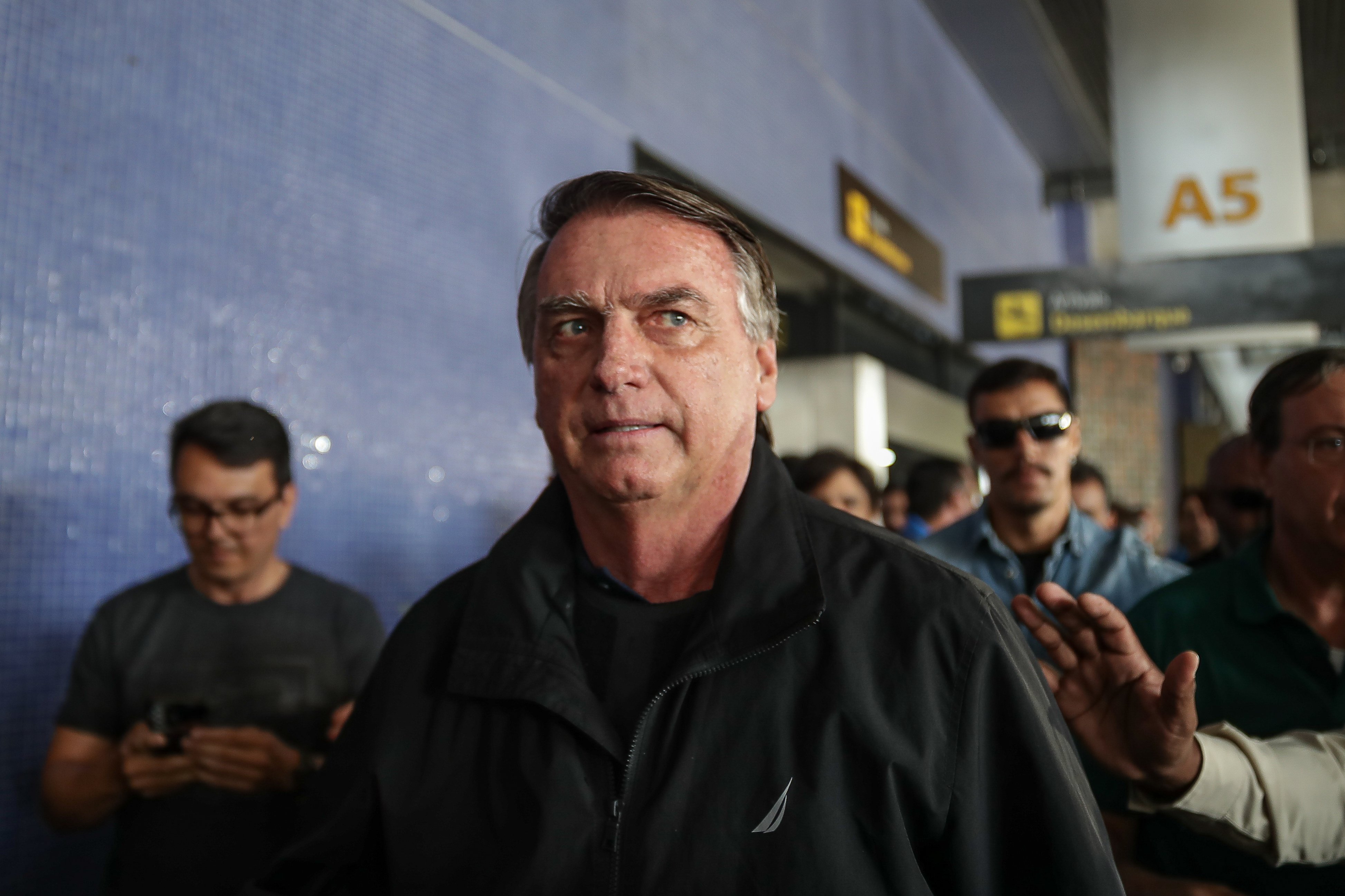 Ex-presidente Jair Bolsonaro em viagem a Recife (PE). 