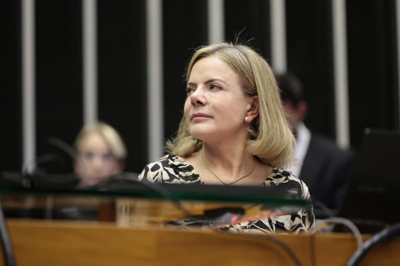 Ministra da Secretaria de Relações Institucionais da Presidência da República, Gleisi Hoffmann.