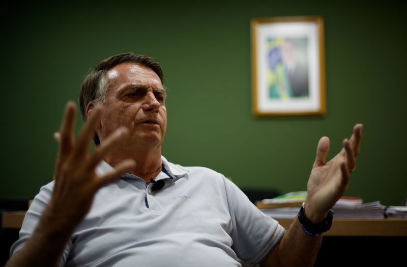 O ex-presidente Jair Bolsonaro: para metade da população, julgamento do STF que aceitou denúncia de golpe de Estado foi justo.