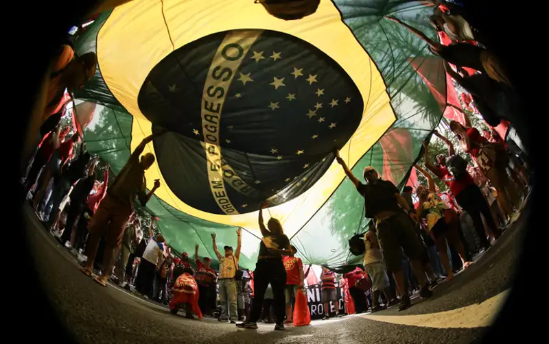 Ato contra anistia realizado no último domingo em São Paulo.