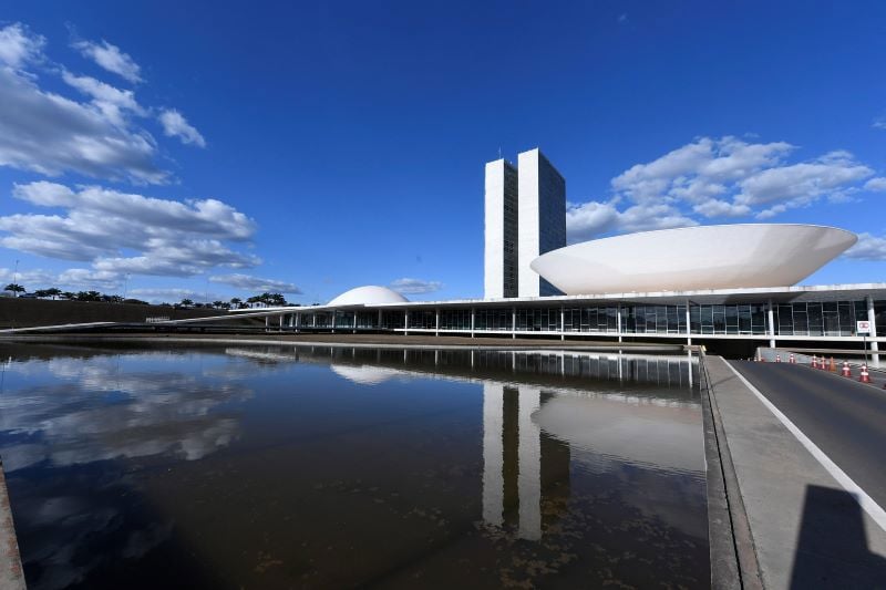 Fachada do Congresso Nacional, em Brasília.