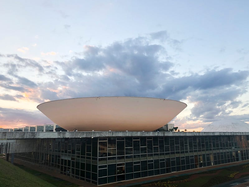 Cúpula do plenário da Câmara: proposta aprovada pelos deputados aumenta em 18 o número de cadeiras na Casa