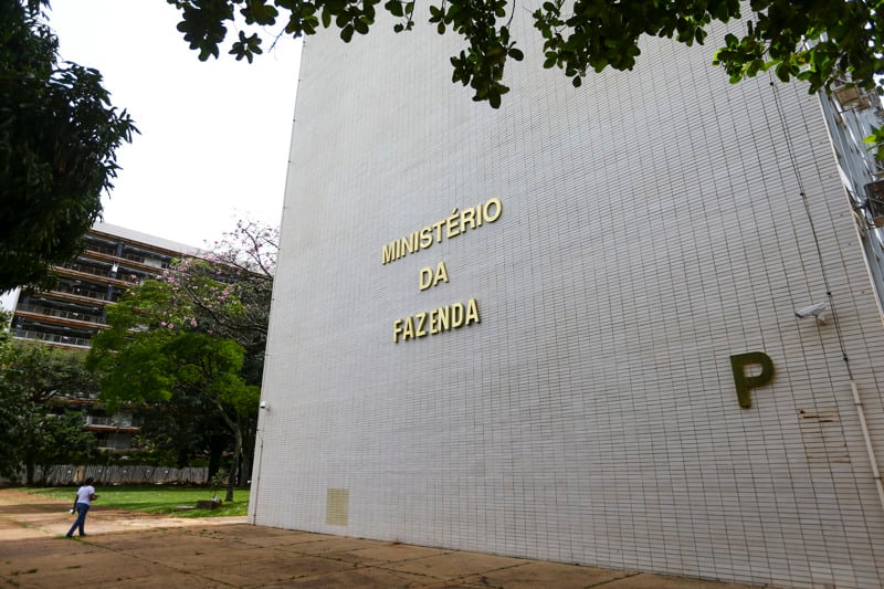 Fachada do Ministério da Fazenda.