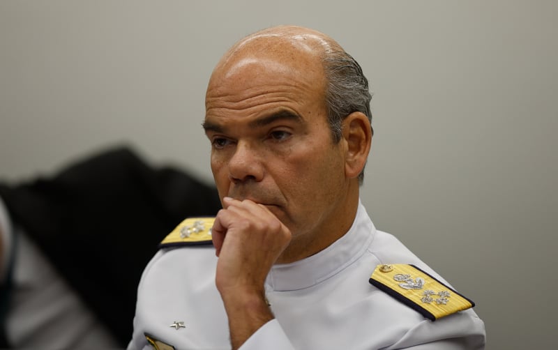 Comandante da Marinha, almirante Olsen não queria depor como testemunha de defesa de Garnier, seu antecessor no caso.