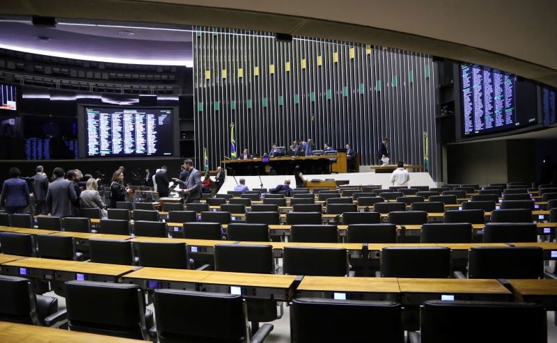 Plenário da Câmara dos Deputados em sessão de votações.