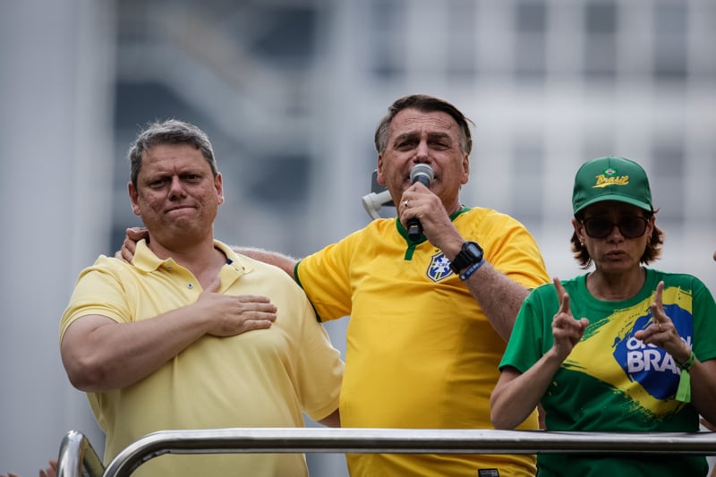 Tarcisio de Freitas será ouvido na sexta-feira como testemunha de defesa de Bolsonaro.