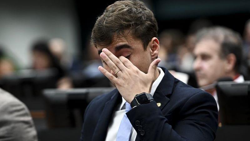 O deputado Nikolas Ferreira (PL-MG): voto a favor do veto de Lula foi uma confusão na hora de preencher a cédula.