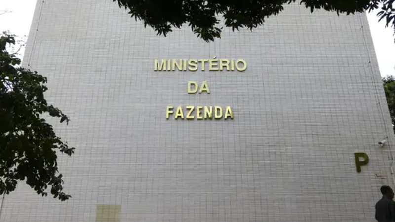 Fachada do Ministério da Fazenda.