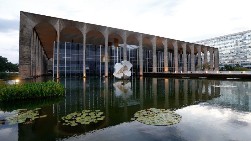O Palácio Itamaraty, em Brasília, sede do Ministério das Relações Exteriores.