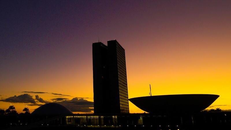 Silhueta do Congresso Nacional, em Brasília: no apagar das luzes desse semestre, o Legislativo tem vários focos de atenção.