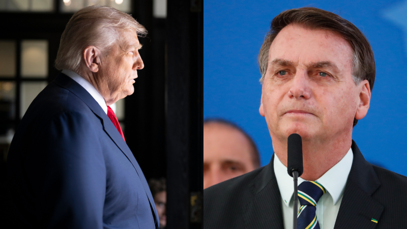 Caso Epstein derruba o mito de Trump; no Brasil, falta coragem institucional para tratar Bolsonaro do mesmo modo.