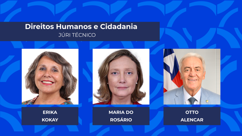 Parlamentares destaque na área de Direitos Humanos e Cidadania por análise do júri técnico do Prêmio Congresso em Foco 2025.