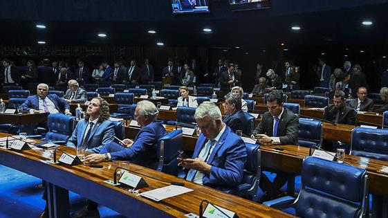 Plenário do Senado na sessão que aprovou a mudança na Lei da Ficha Limpa, em 2 de setembro de 2025.