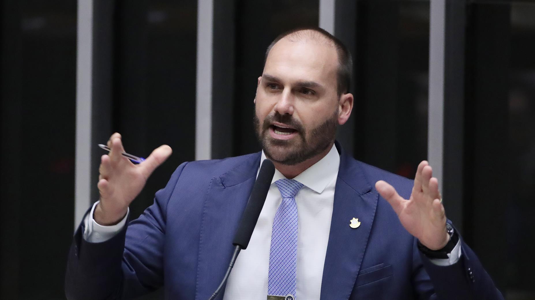 Eduardo Bolsonaro está nos Estados Unidos desde março.