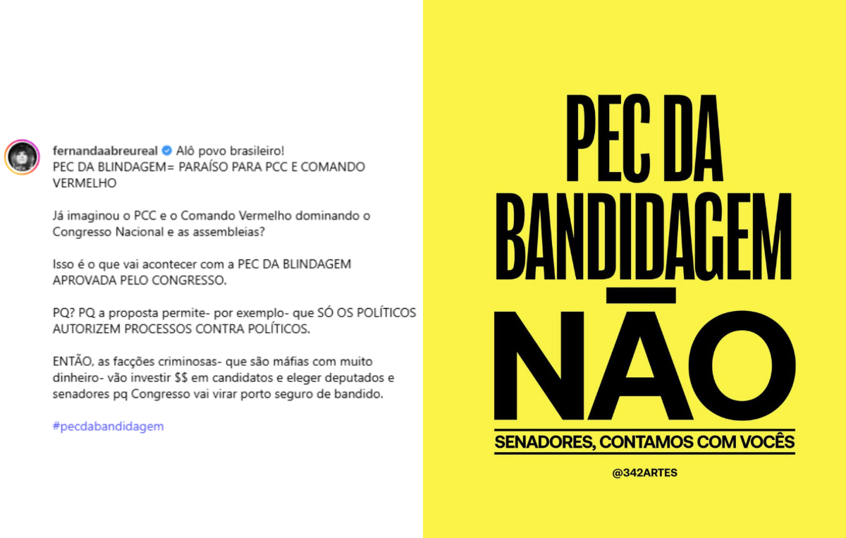 Publicação de Fernanda Abreu. 