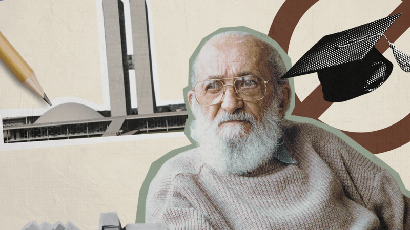 Projeto de lei busca revogar norma de 2012 que reconhece Paulo Freire como referência mundial da pedagogia crítica.