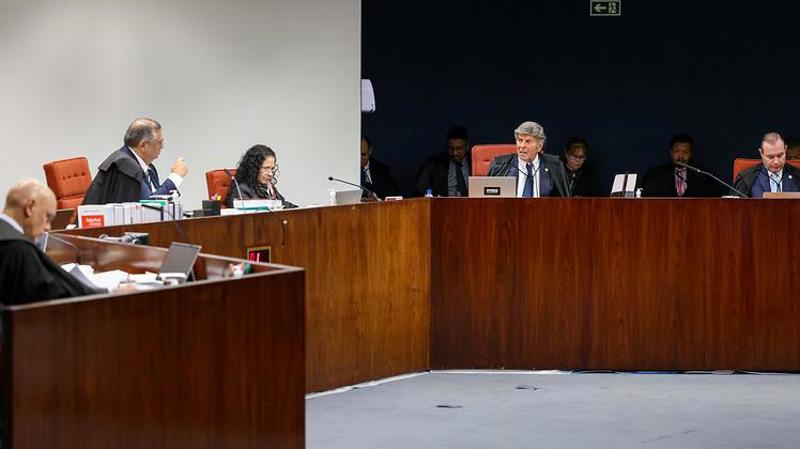 1ª Turma do STF durante a sessão de julgamento de ontem.