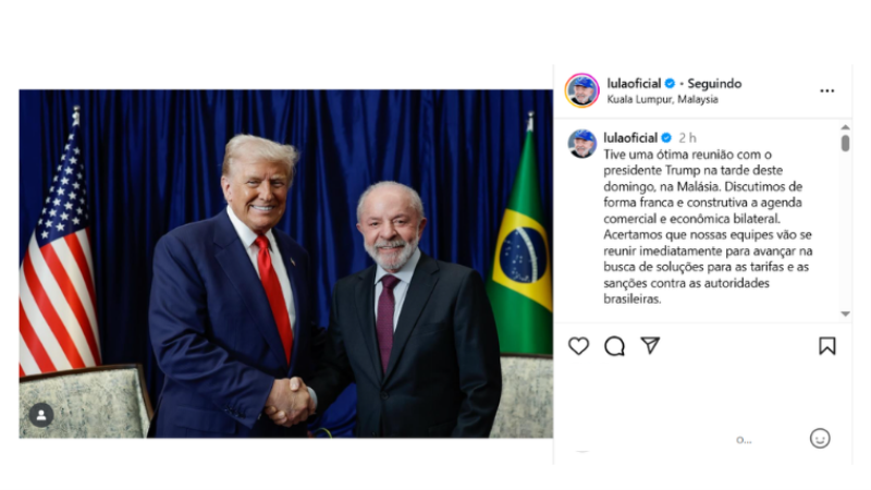 Publicação do presidente Luiz Inácio Lula da Silva.  Publicação do presidente Luiz Inácio Lula da Silva.