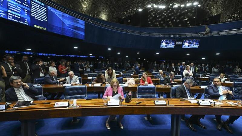 Plenário do Senado em 22 de outubro de 2025. Plenário do Senado em 22 de outubro de 2025.