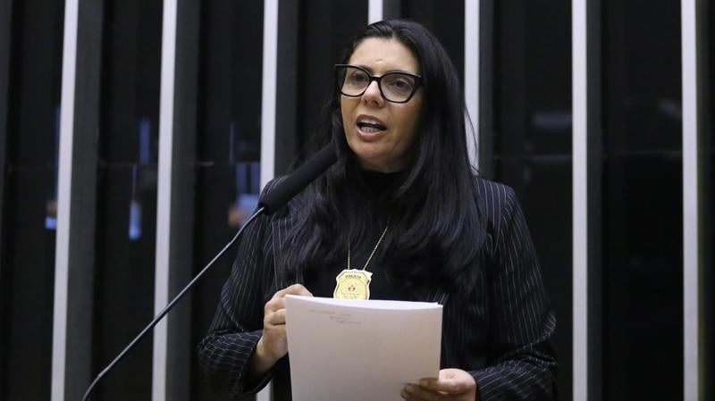 Deputada Delegada Ione, relatora do projeto de lei.