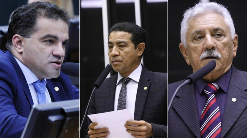 Deputados Josimar Maranhãozinho, Pastor Gil e Bosco Costa.