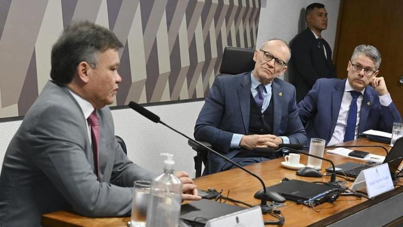 Lincoln Gakiya durante depoimento à CPI do Crime Organizado.