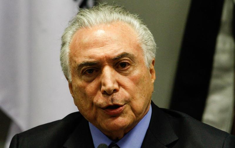 Michel Temer foi absolvido das acusações posteriormente.