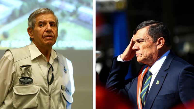 Augusto Heleno e Paulo Sérgio Nogueira foram ministros do GSI e da Defesa, respectivamente.