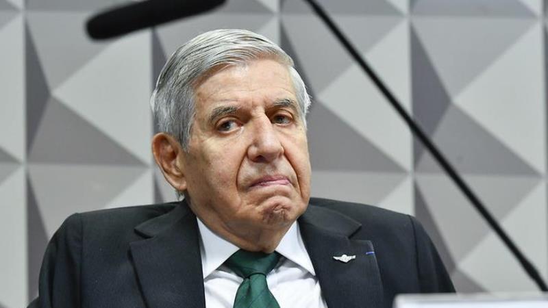 General Augusto Heleno, em depoimento à CPMI dos Atos Golpistas, em setembro de 2023. Ex-ministro do GSI negou envolvimento com qualquer tentativa de golpe.