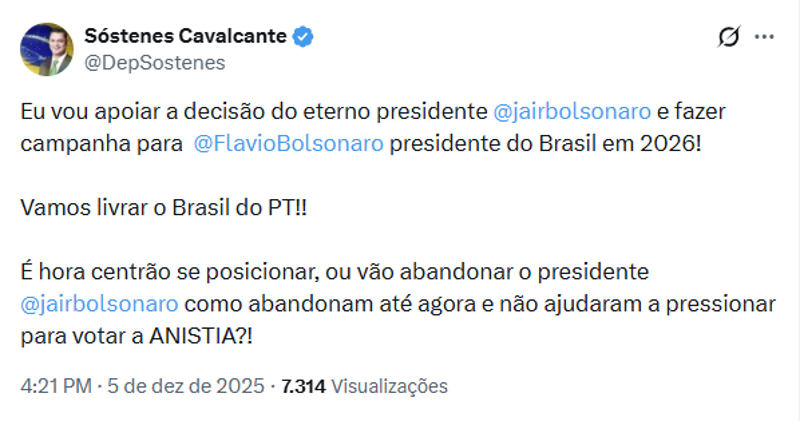 Sóstenes Cavalcante.