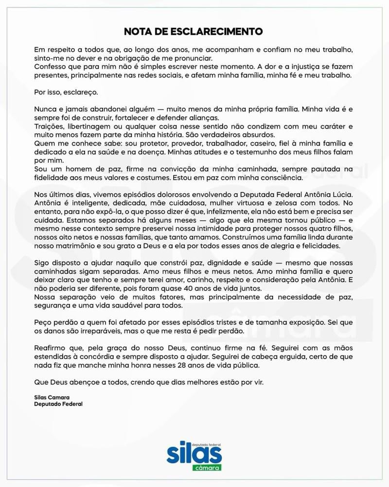 Silas Câmara disse que acusações 